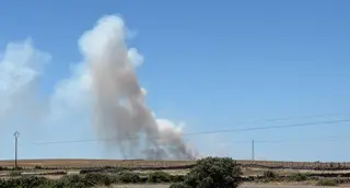 Un incendio de cultivo en Doñinos de Ledesma moviliza a varias dotaciones de bomberos