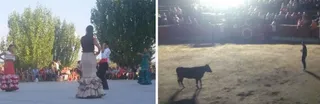 Comer, bailar y disfrutar de los toros al anochecer, preludio del desmelene festivo