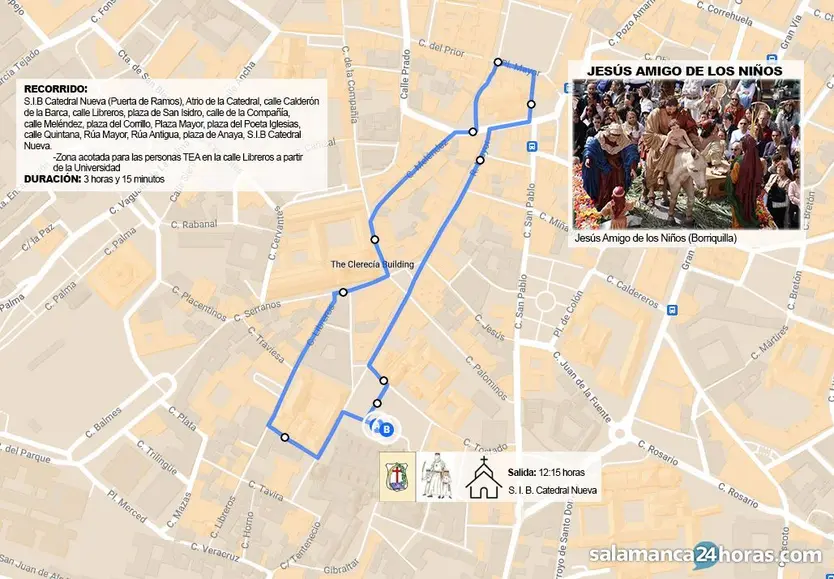 Recorrido borriquilla 2025