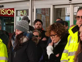 Los trabajadores de Renfe en Salamanca guardan cinco minutos de silencio tras el accidente de Adamuz. La imagen corresponde a una movilización anterior. S24H.