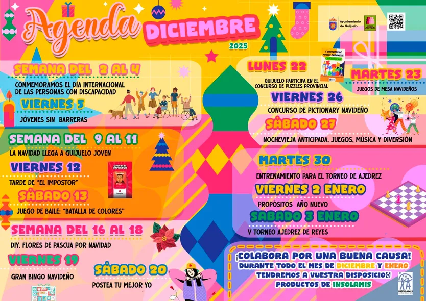 Programación en la agenda de diciembre de Guijuelo