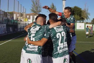 El Guijuelo celebra un gol en un choque anterior | FOTO SALAMANCA24HORAS.COM