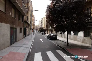 Calle del rodillo de día en Salamanca