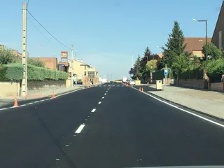 Carretera Villamayor-Villares arreglada