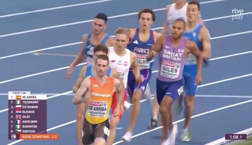 Alvaro de Arriba en las semifinales del Europeo de Roma