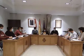 Un momento del pleno municipal del Ayuntamiento de Peñaranda