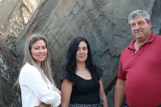 Laura vicente, Lucía Salicio y Luis Ángel Moro en Siega Verde