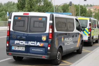 Un vehículo de la Policía Nacional