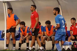 Raúl Fuentes, en un amistoso de pretemporada | FOTO SALAMANCA24HORAS.COM