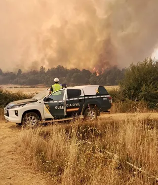 Agentes de la Guardia Civil en los incendios forestales de Castilla y León | Subdelegación de Salamanca