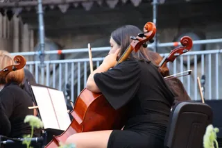 Carlos García Carbayo, asiste al concierto de la Joven Orquesta Sinfónica Ciudad de Salamanca, Coro Ciudad de Salamanca y Coro Santa Cecilia de la Escuela Municipal de Música y Danza en homenaje a Tomás Bretón