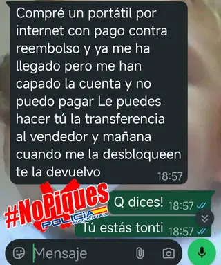 Nueva modalidad estafa hijo en apuros. CNP