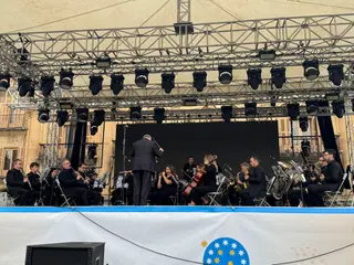 La Banda Municipal de Música en la Plaza Mayor | Belén Hurtado