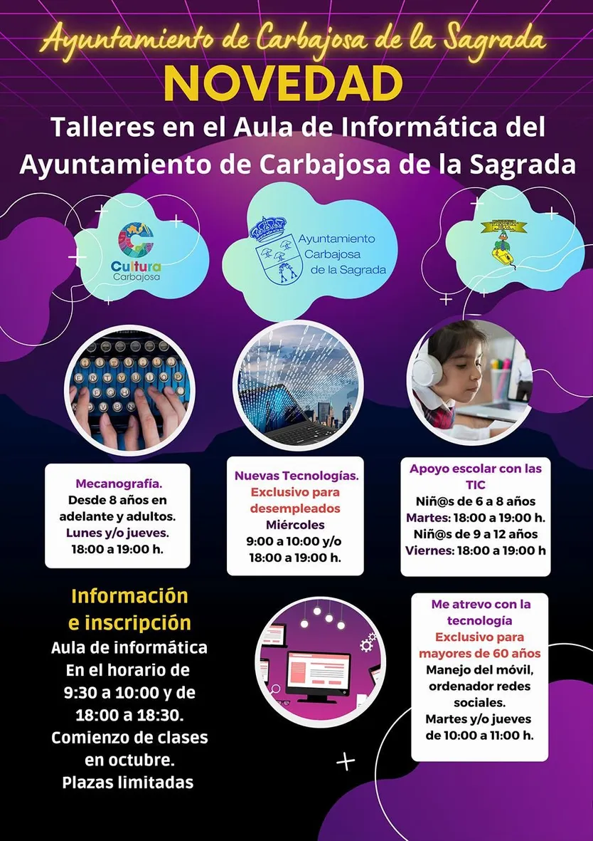 TALLERES GRATUITOS INFORMÁTICA