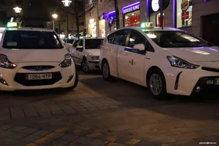 Taxis en la plaza de España