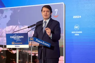 El presidente de la Junta, durante su intervención en el Forum Europa