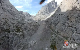 Auxiliado un joven de 19 años tras una indisposición cuando realizaba un ruta en Picos de Europa, en León. Foto: 112 Castilla y León