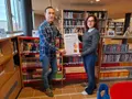 Pedro Samuel Martín y Noemí Fernández presentan la Semana de la Biblioteca en Carbajosa