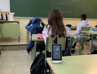 Medidor de CO2 en el IES Lucía de Medrano