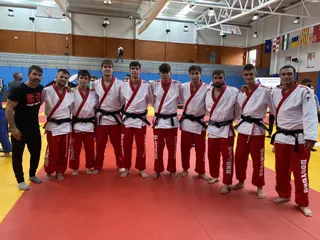 Imagen de los competidores del Club Judo Doryoku.