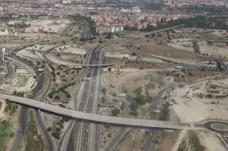 Vista desde uno de los helicópteros Pegasus de la DGT