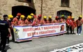 Protestas de los bomberos del parque de Villares ante la Diputación de Salamanca | Imagen de archivo Salamanca24horas