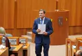 Carlos Fernández Carriedo en el pleno de las Cortes. ICAL