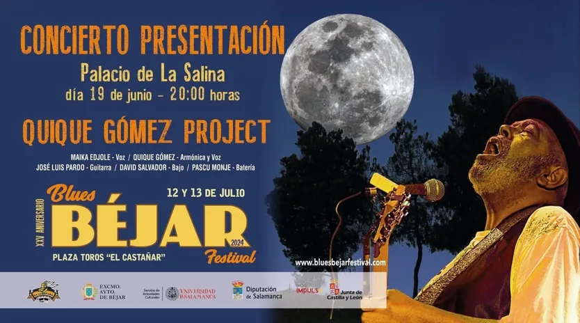 Cartel XXV Festival blues CyL Béjar
