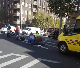 Accidente en la avenida de Portugal