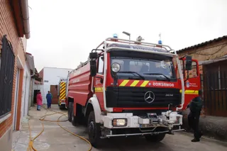Incendio en una casa en Pitiegua | Fotos Andrea M