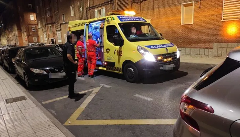 Llegada de la ambulancia a la calle Isaac Peral