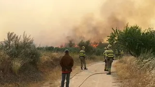 Incendio en Aldeadávila de la Ribera