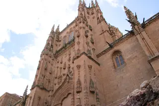 Catedral Nueva de Salamanca. Foto de archivo