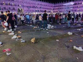 La Plaza Mayor tras el concierto de Juan Magán. Foto de archivo