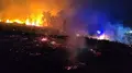 Pereña registra un incendio declarado a última hora de la tarde