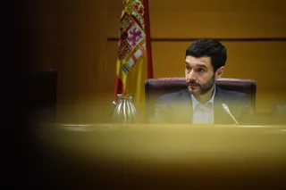 El ministro de Derechos Sociales, Consumo y Agenda 2030, Pablo Bustinduy, comparece en la Comisión de Derechos Sociales, Consumo y Agenda 2030, en el Senado - Fernando Sánchez - Europa Press