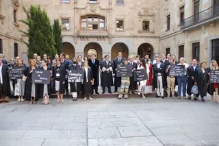 Manifestación de abogados "Por un turno digno"