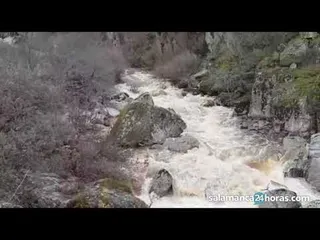 Bajada del río Alagón a su paso por San Esteban