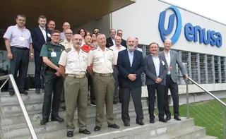 Visita institucional a la fábrica de Enusa
