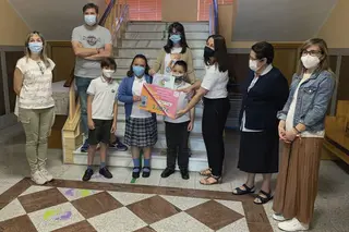 La comunidad educativa ha donado a Pyfano más de 3.000 euros recaudados en la I Carrera virtual solidaria 'Camina, corre, pedalea'