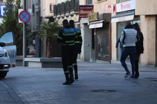 Imagen de archivo de agentes de la Policía Local en Salamanca