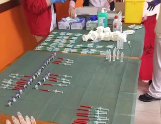 Vacunación en la residencia Mamá Margarita de Béjar