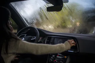 Vaho en los cristales del coche