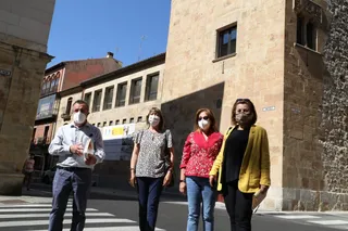 Visita del procurador socialista José Ignacio Martín Benito a Salamanca