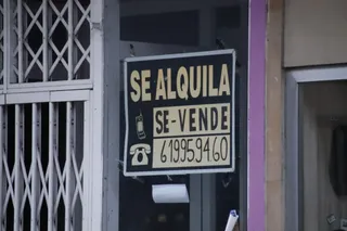 Cartel de se alquila