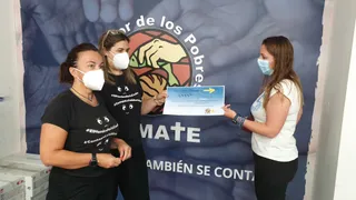 Una peregrina salmantina realizó el Camino de Santiago para donar su recaudación al Comedor de los Pobres