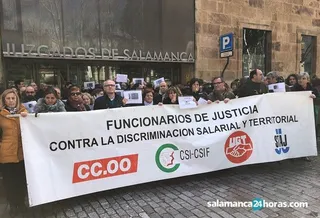 Concentración funcionarios justicia equiparación salarial