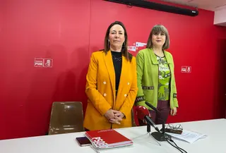 La procuradora en las Cortes Rosa Rubio y la concejala en el Ayuntamiento de Salamanca, María García.