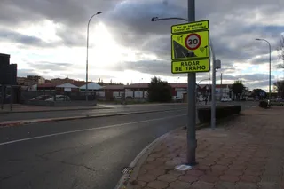 Radar de tramo en la avenida de Lasalle