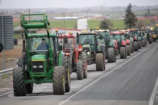 Tractorada en el polígono de Castellanos este jueves (15)